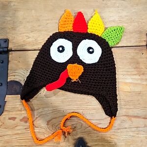 Crochet turkey hat